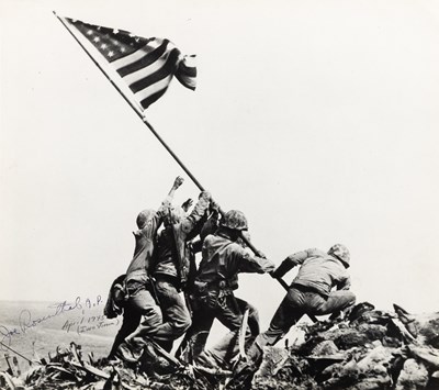 Lot 64 - Joe Rosenthal, Raising the Flag on Mt. Suribachi, Iwo Jima, 1945