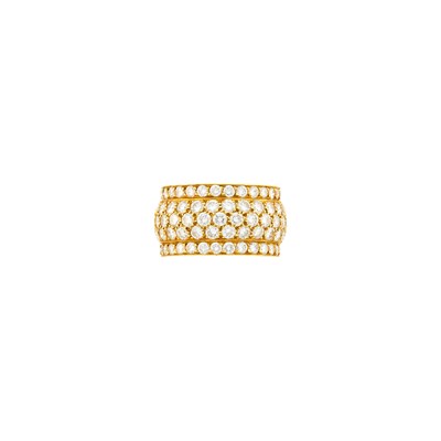 Lot 180 - Cartier Gold and Diamond 'Nigeria' Band Ring, France