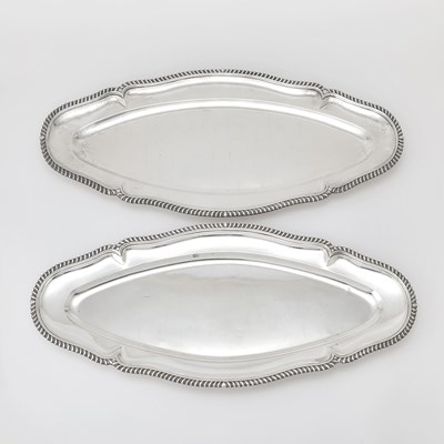 Lot 226 - Pair of French Silver Fish Platters