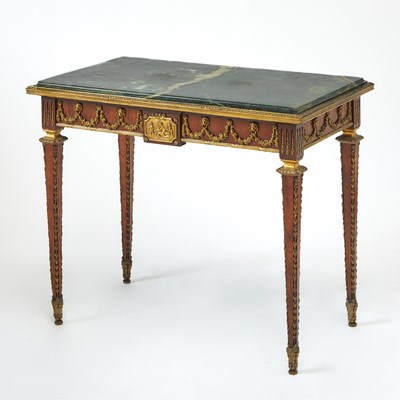 Lot 317 - Louis XVI Style Bronze Mounted Mahogany Side Table