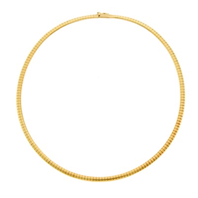 Lot 1034 - Gold Omega Link Necklace