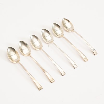 Lot 304 - Set of Six Sterling Tea Spoons