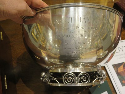 Lot 169 - Horse Racing Interest: Alphonse La Paglia for International Silver Co. Sterling Silver Punch Bowl