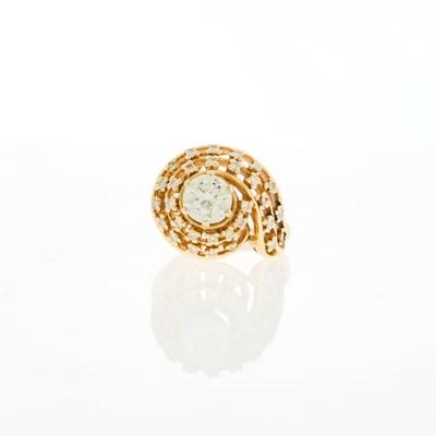 Lot 1216 - Gold and Diamond Ring
