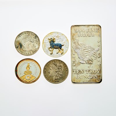 Lot 74 - Group of Silver Bullion Items