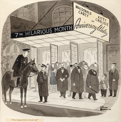 Lot 21 - A Charles Adams theater advertisement