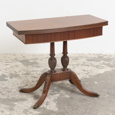 Lot 321 - Regency Style Mahogany Fold-Over Table