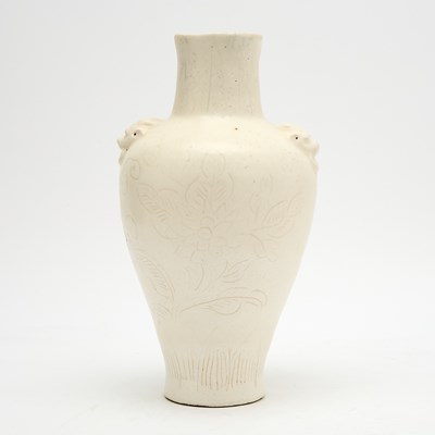 Lot 175 - A Chinese Ding-Type White Glazed Vase