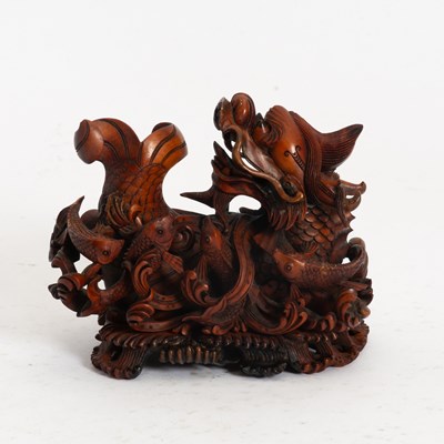 Lot 146 - Chinese Carved Wood Dragon