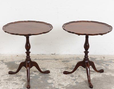 Lot 8 - Pair of Mahogany Tripod Tables