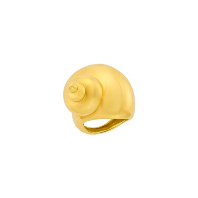 Lot 28 - Tiffany & Co., Angela Cummings Gold Shell Ring