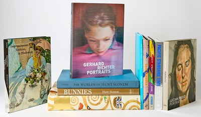 Lot 322 - A group of ten oversized art monographs, one signed