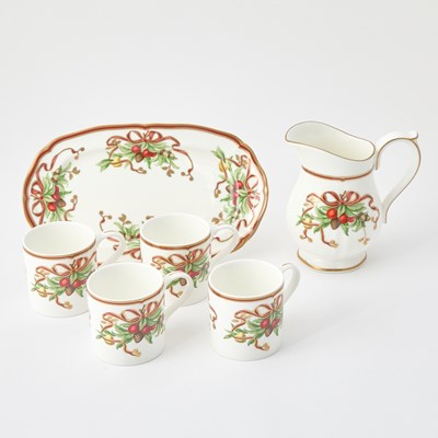 Lot 3188 - Tiffany & Co. Six-Piece Porcelain "Tiffany Holiday" Set