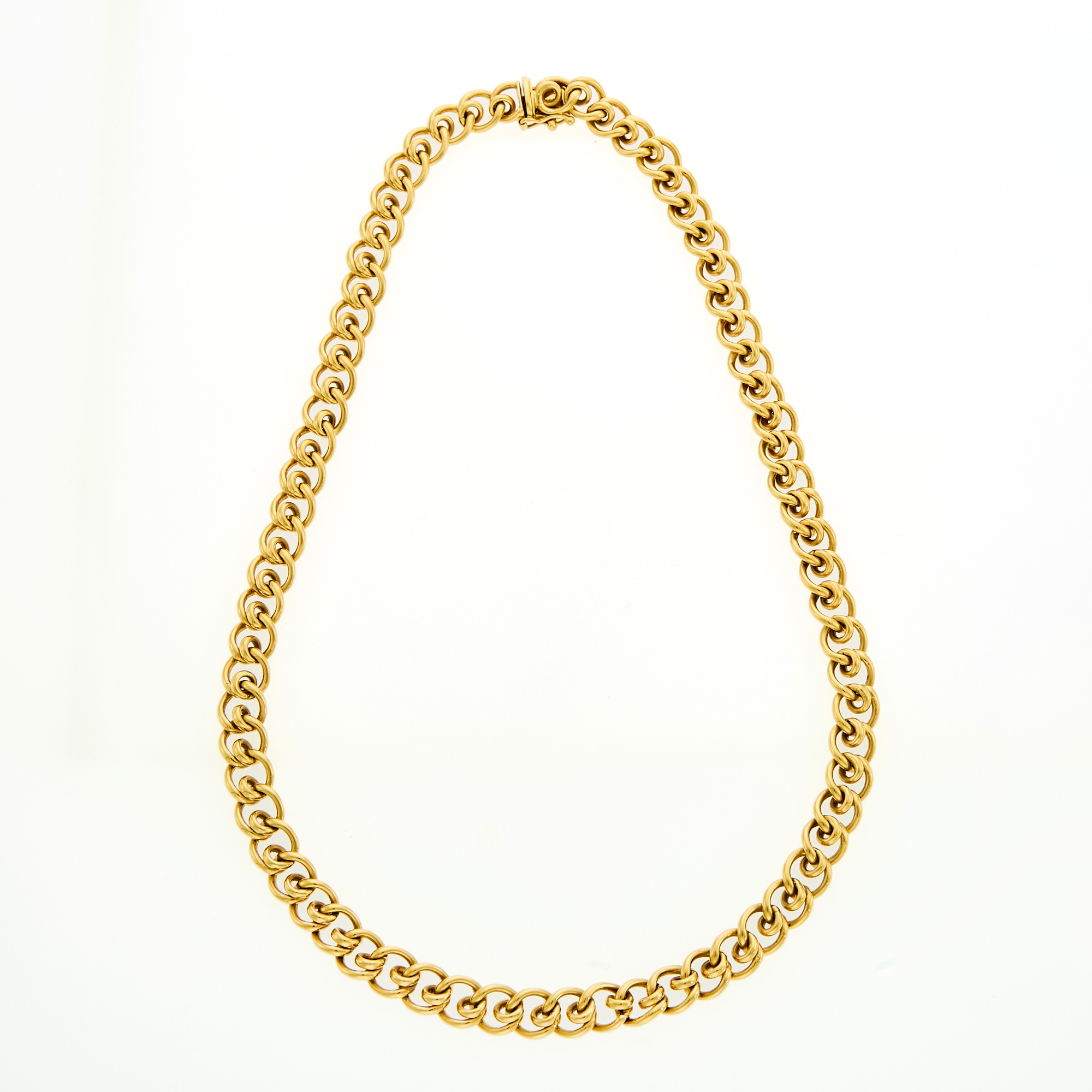 Lot 2008 - Tiffany & Co. Gold Chain Link Necklace