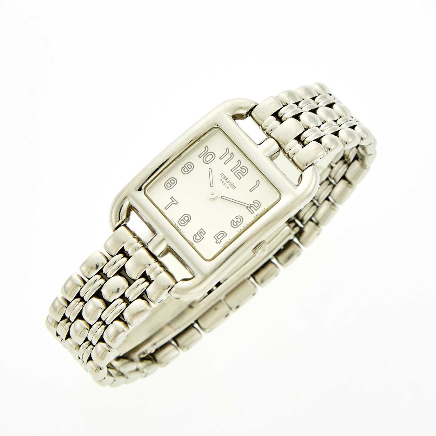 Lot 2043 - Hermès Stainless Steel 'Cape Cod' Wristwatch