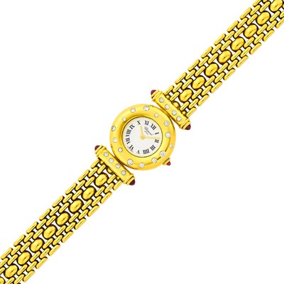 Lot 1168 - Chopard Gold, Ruby and Diamond Wristwatch, France