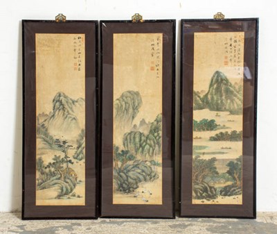Lot 47 - Chinese Triptych