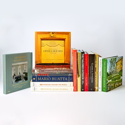 Lot 318 - A group of fifteen oversized art monographs on interior design