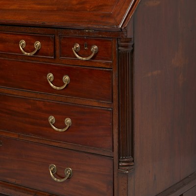 Lot 429 - George III Mahogany Bureau Bookcase