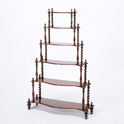 Lot 3058 - Victorian Rosewood Etagère