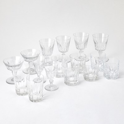 Lot 3148 - Baccarat Glass "Biarritz" Pattern Part Stemware Service