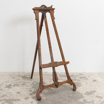Lot 326 - Art Nouveau Style Mahogany Easel
