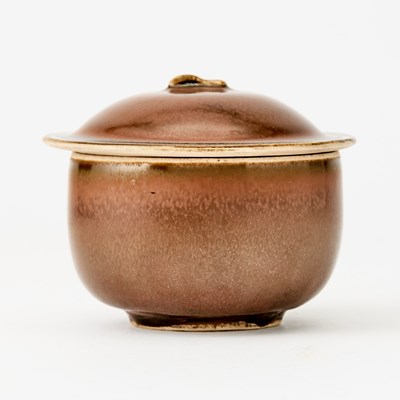 Lot 165 - A Chinese Ding Type Persimmon Glazed Bowl and Cover