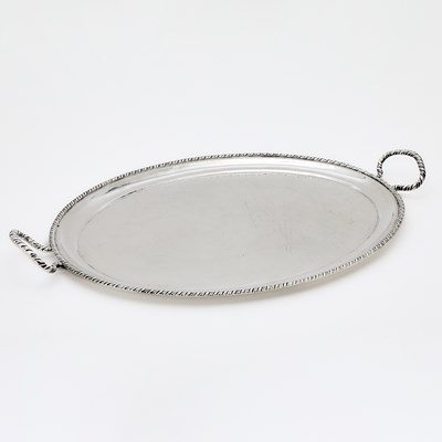 Lot 177 - Italian Silver Two-Handled Tray