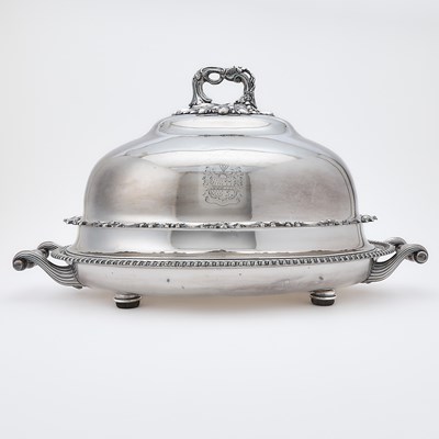 Lot 113 - Victorian Silver Plated Covered Dish