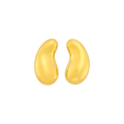 Lot 1157 - Tiffany & Co., Elsa Peretti Pair of Gold 'Bean' Earclips