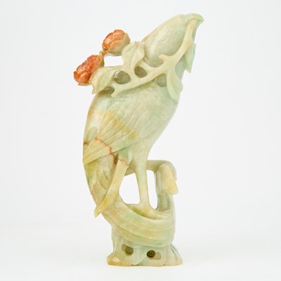 Lot 456 - A Chinese Jadeite Carving of a Phoenix
