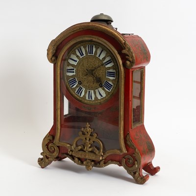 Lot 359 - Paliard Besancon Painted Mantle Clock