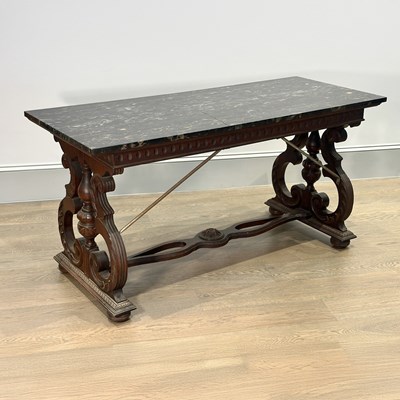 Lot 1163 - Spanish Marble-top Console Table