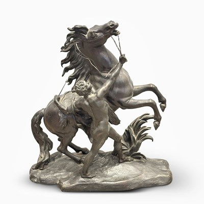 Lot 1185 - Patinated Bronze Figure of a Marley Horse