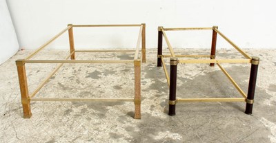 Lot 363 - Two Chrome and Gilt Metal Low Table Frames