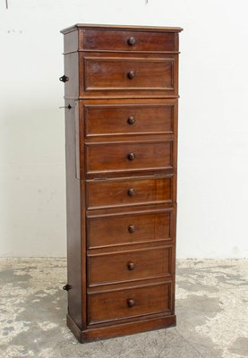 Lot 365 - French Mahogany Ship Wash Stand Cabinet