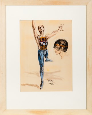 Lot 81 - An Irene Sharaff Costume Design for a Dancer