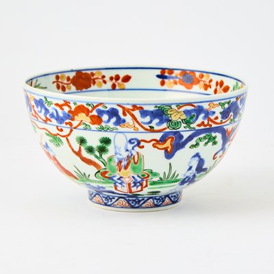 Lot 231 - A Chinese Ming-Style Wucai Porcelain Bowl