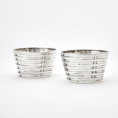 Lot Pair of Tiffany & Co. Sterling Silver Baskets