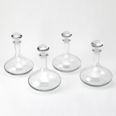 Lot 3275 - Set of Four Blown Glass Decanters and Stoppers