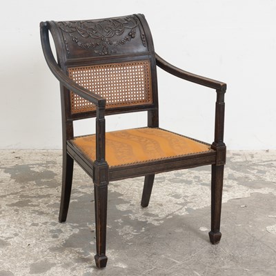 Lot 388 - Regency Style Carved Armchair