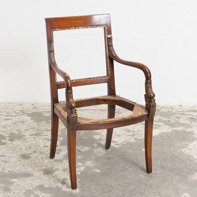 Lot 389 - Empire Style Armchair Frame