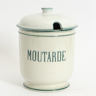 Lot 399 - Glazed Ceramic Mustard Jar