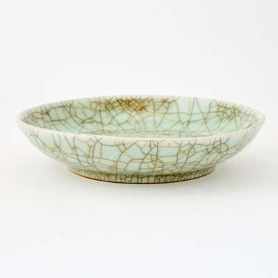 Lot 536 - A Chinese Crackle-Glazed Porcelain Dish