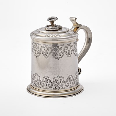 Lot 117 - Russian Parcel-Gilt Silver Tankard