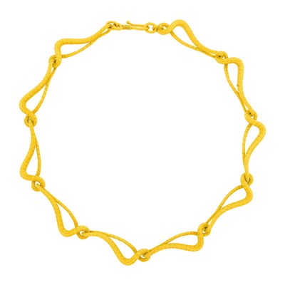 Lot 126 - High Karat Gold Link Necklace