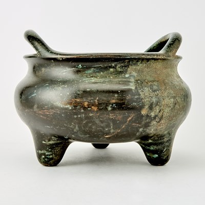 Lot 86 - A Large Chinese Cast Bronze Temple Censer