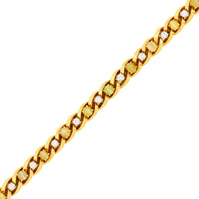 Lot 21 - Oscar Heyman & Brothers Gold, Platinum, Cat's Eye Chrysoberyl and Diamond Bracelet