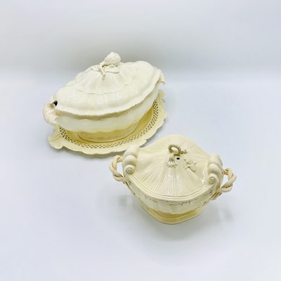 Lot 1080 - Two English Creamware Tureens