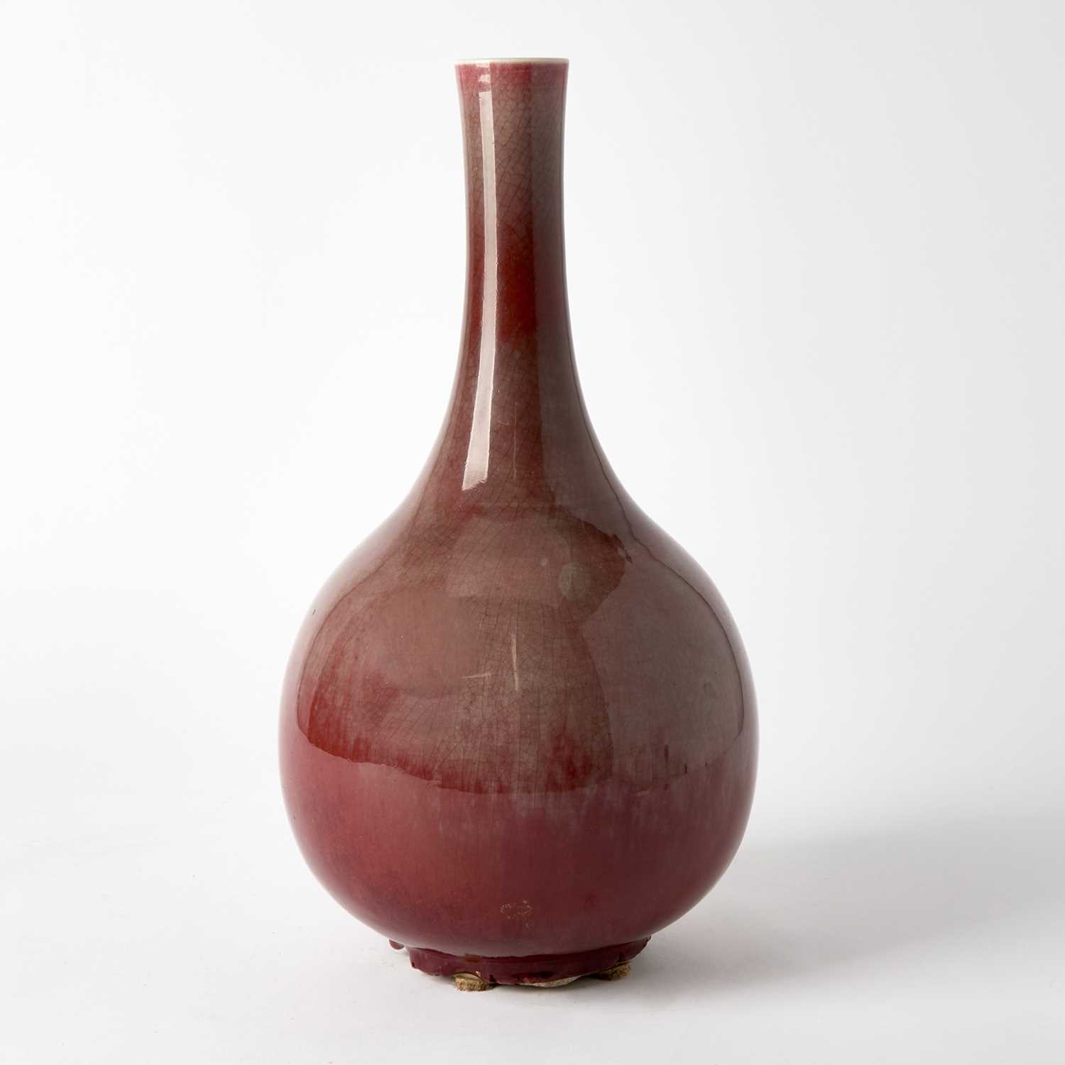 Lot 537 - A Chinese Copper Red Porcelain Bottle Vase